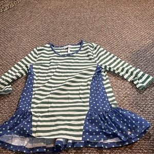 Matilda Jane Girls Size 8 Shirt 3/4 Sleeve